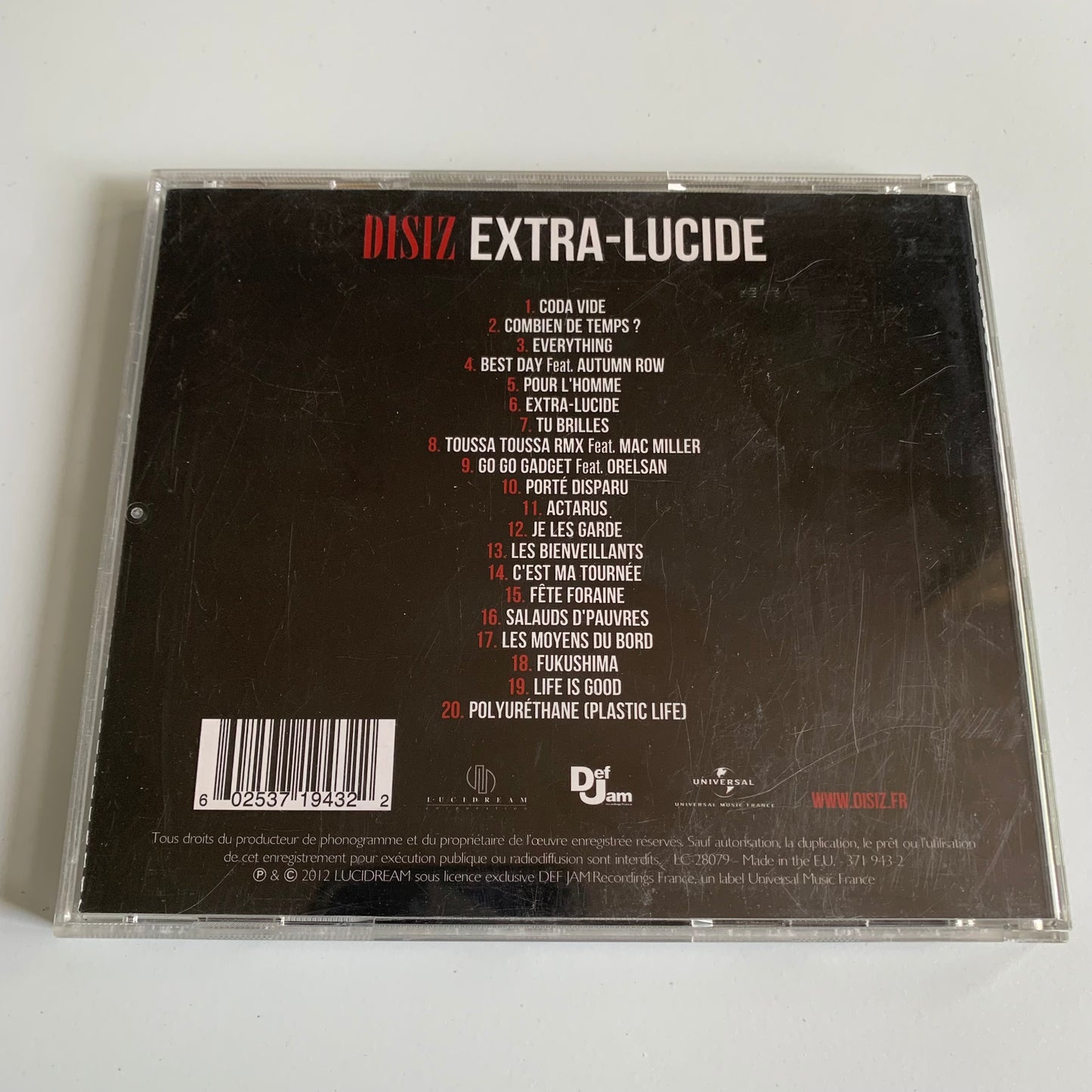 Disiz - Extra-Lucide - 2012 Occasion