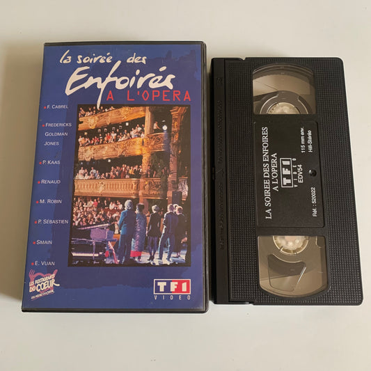 Les Enfoirés - La Soirée Des Enfoirés À L'Opéra - VHS 1992 Occasion