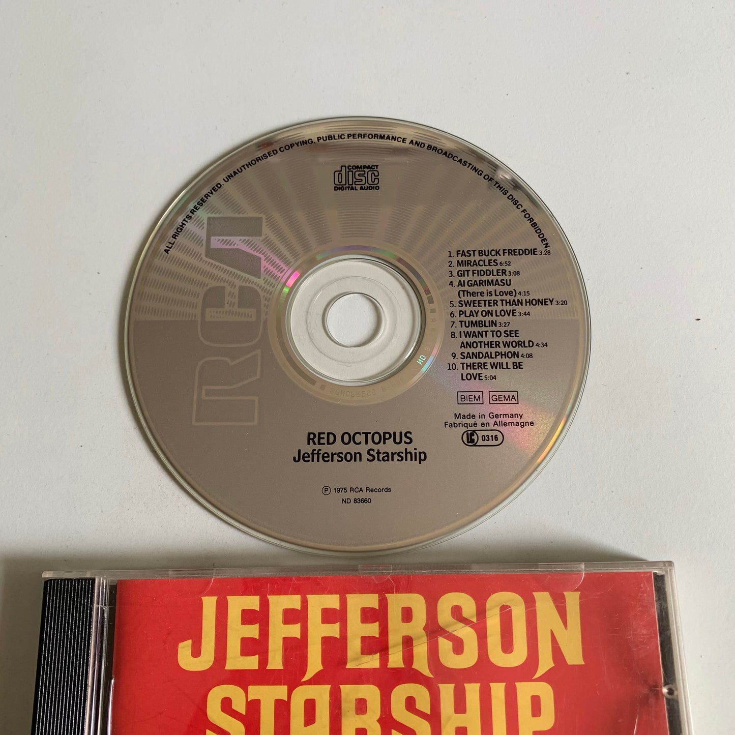 Jefferson Starship - Red Octopus - Occasion
