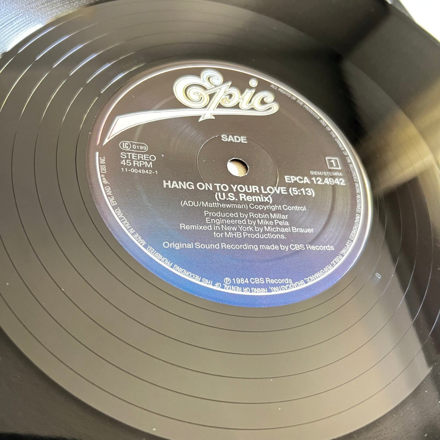 Sade - Hang On To Your Love (US Remix) - Maxi Single 1984
