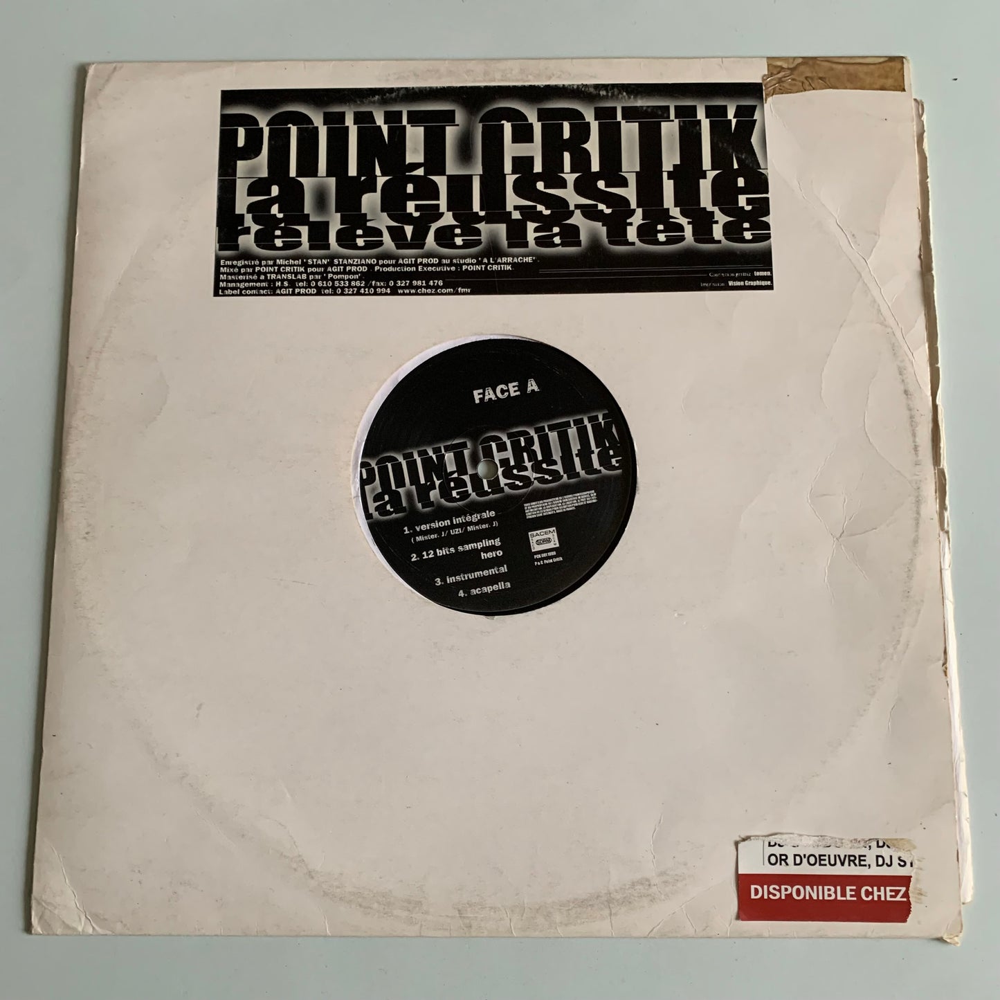 Point Critik - La Réussite / Relève La Tête - 12” 1999 Occasion