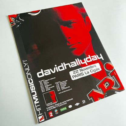 Affiche Originale Concert David Hallyday - Page de Magazine 30x23cm