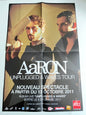 Affiche Poster Original Concert Aaron Unplugged & Waves Tour 2011 - 60x40cm