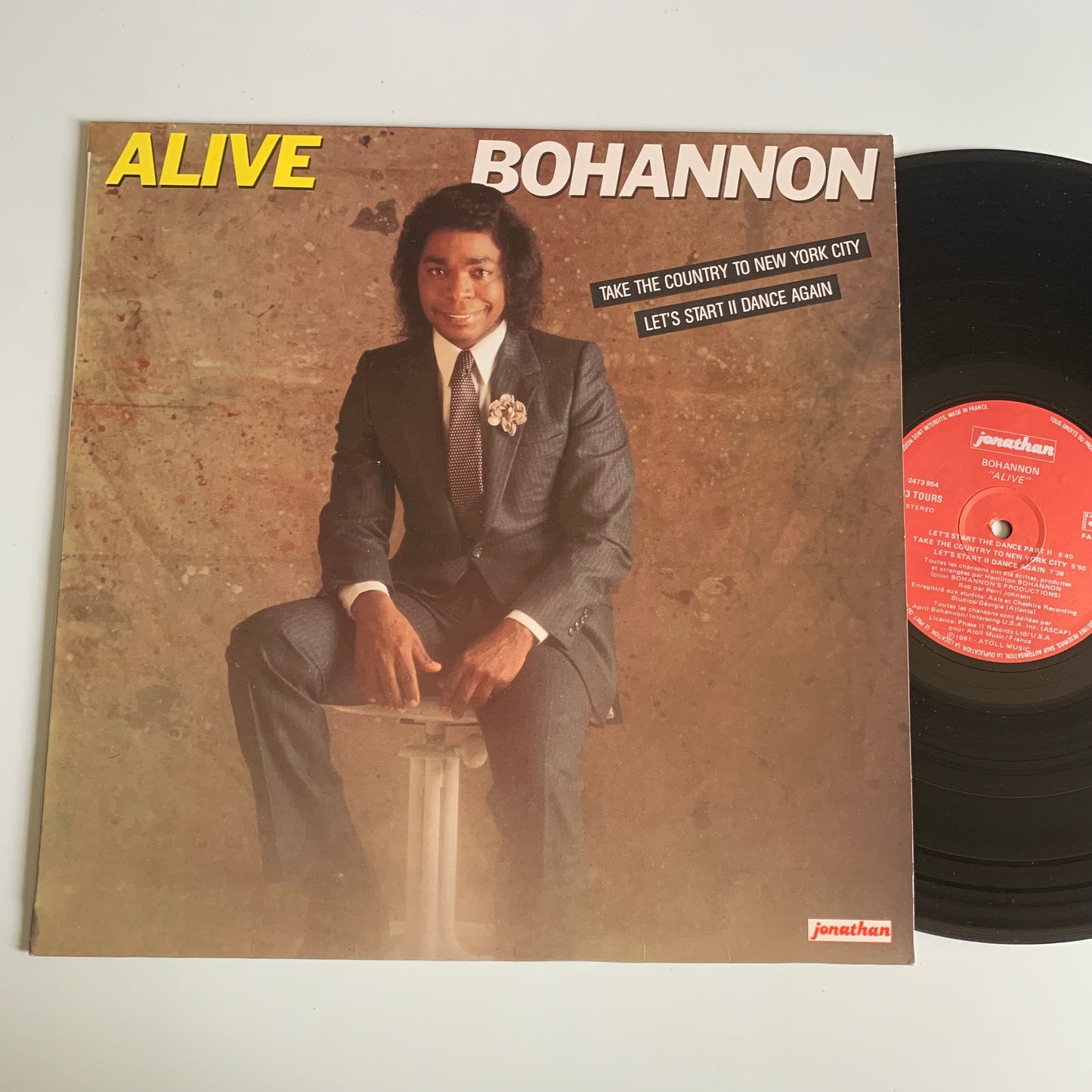 Bohannon - Alive - LP 1981 Occasion