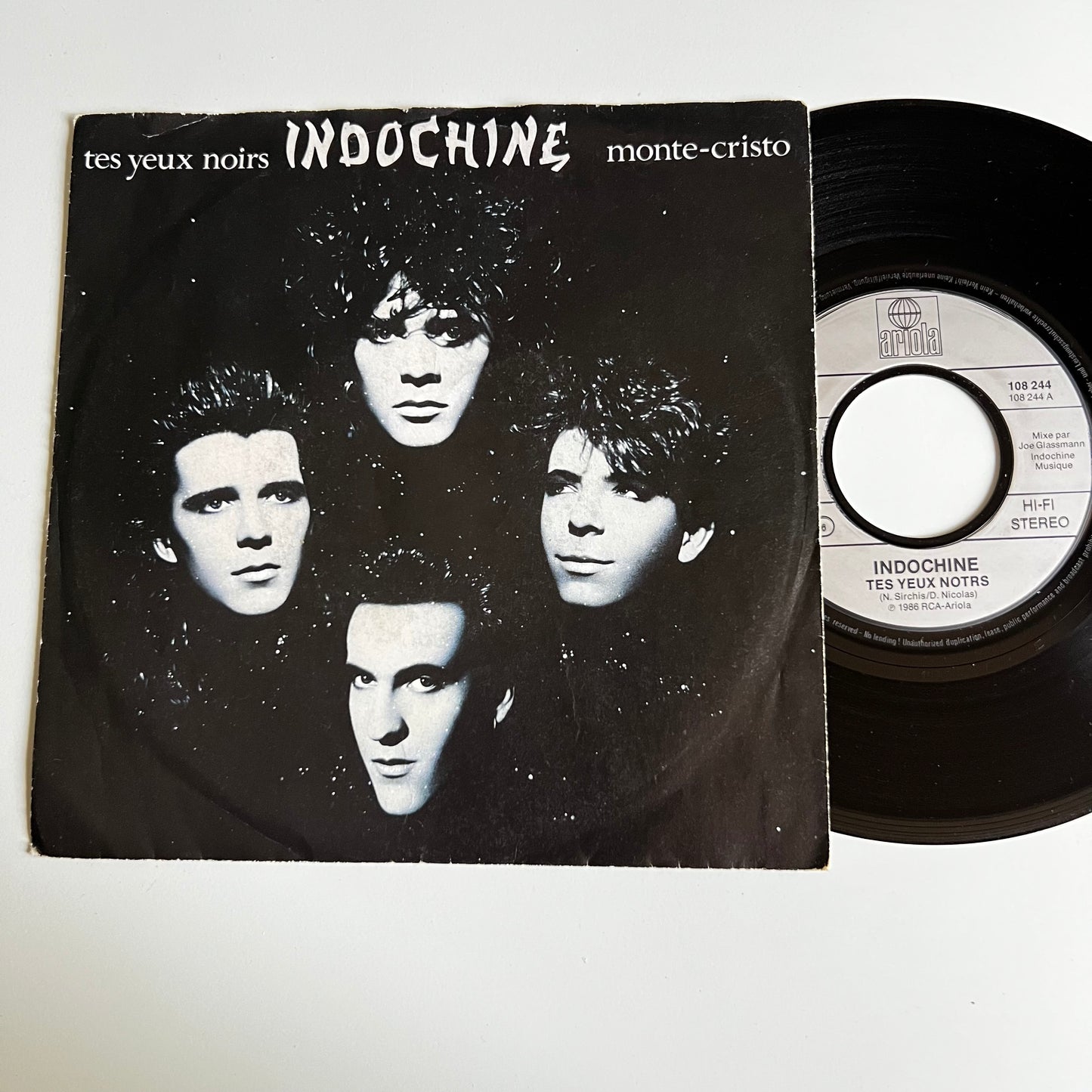 Indochine - Tes Yeux Noirs - Single 1986