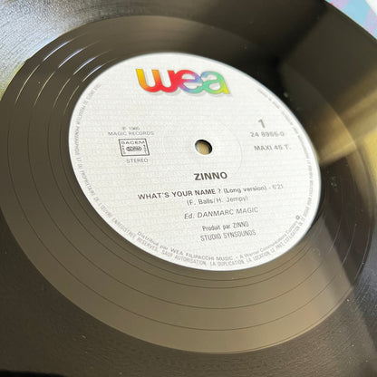 Zinno - What's Your Name? - Maxi Single 1985