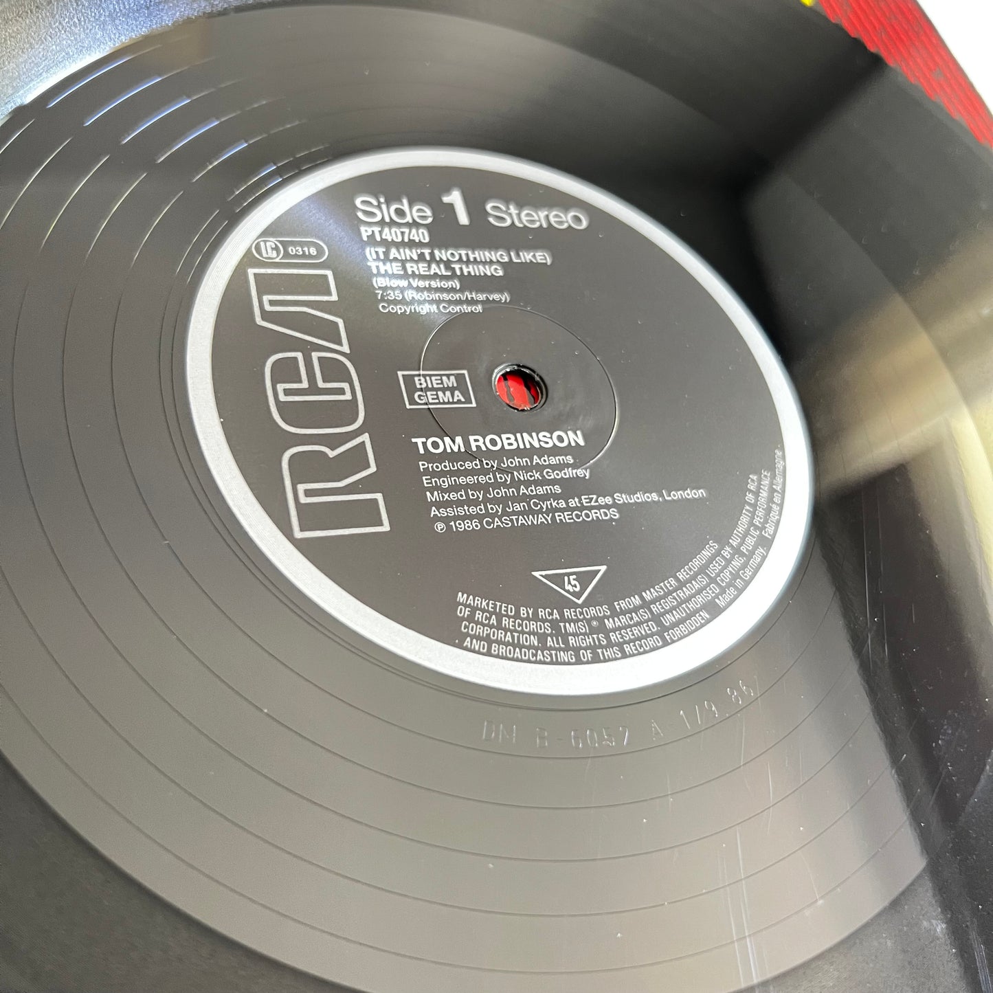 Tom Robinson - (It Ain't Nothing Like) The Real Thing - Maxi Single 1986