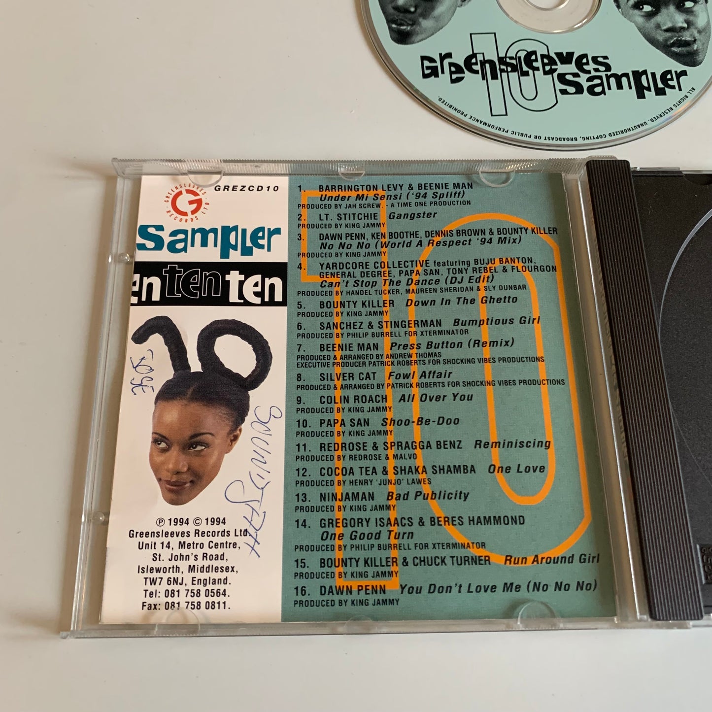 CD - Compilation - Greensleeves Sampler 10 - 1994