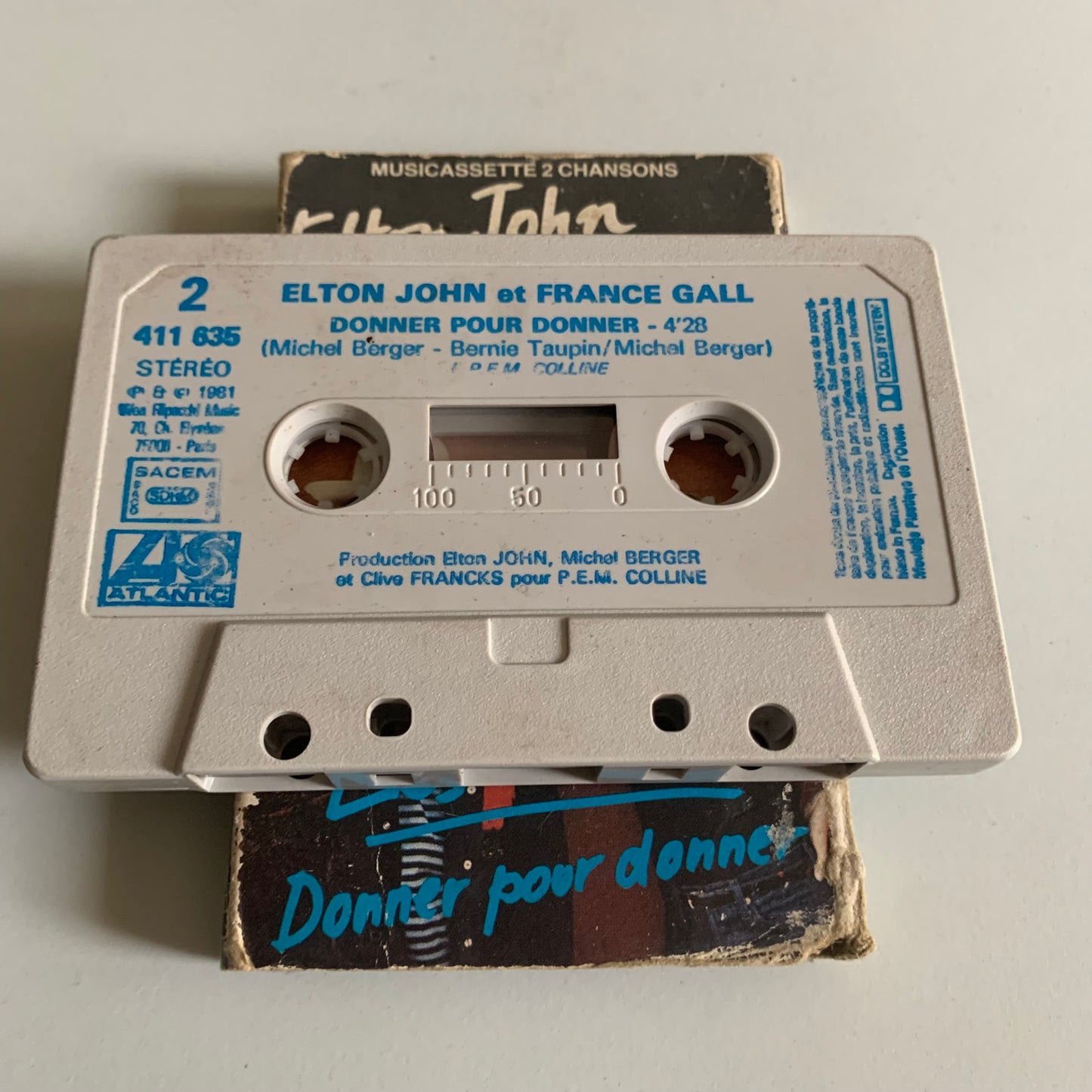 Elton John - France Gall - Les Aveux - Donner Pour Donner - Single 1981 Occasion
