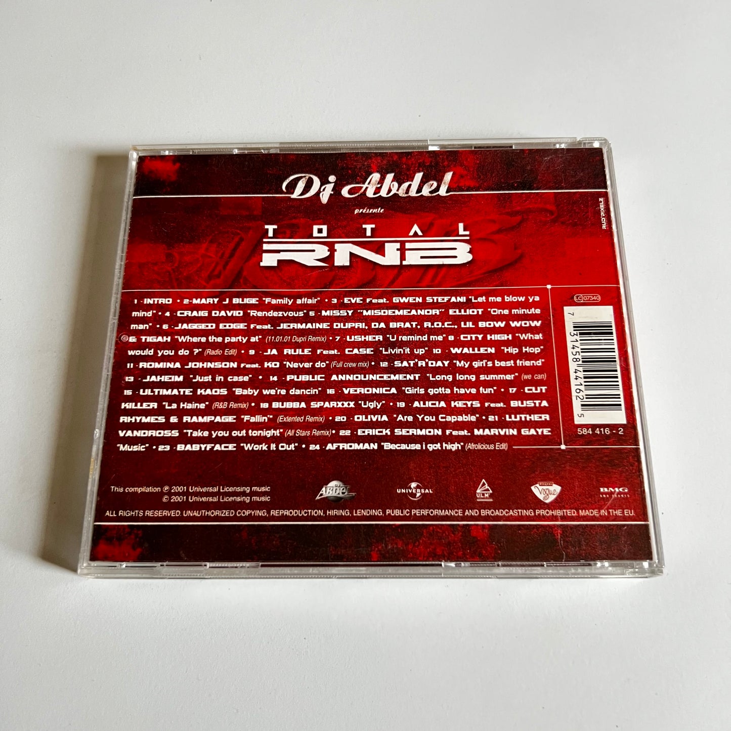 CD - DJ Abdel - Total RNB - 2001