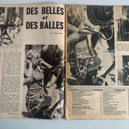 Johnny Hallyday - Magazine Ciné Monde - Numéro 1596 / 9 mars 1965