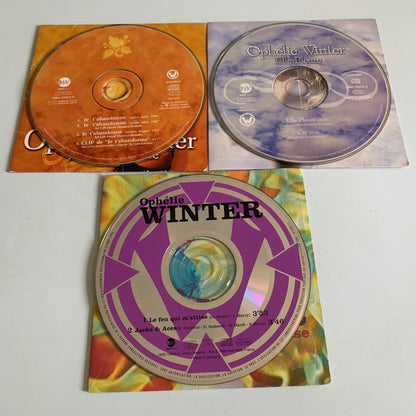 Lot CD - Ophélie Winter - Elle Pleure - Le Feu Qui M'attise - Je T'Abandonne - Single Occasion