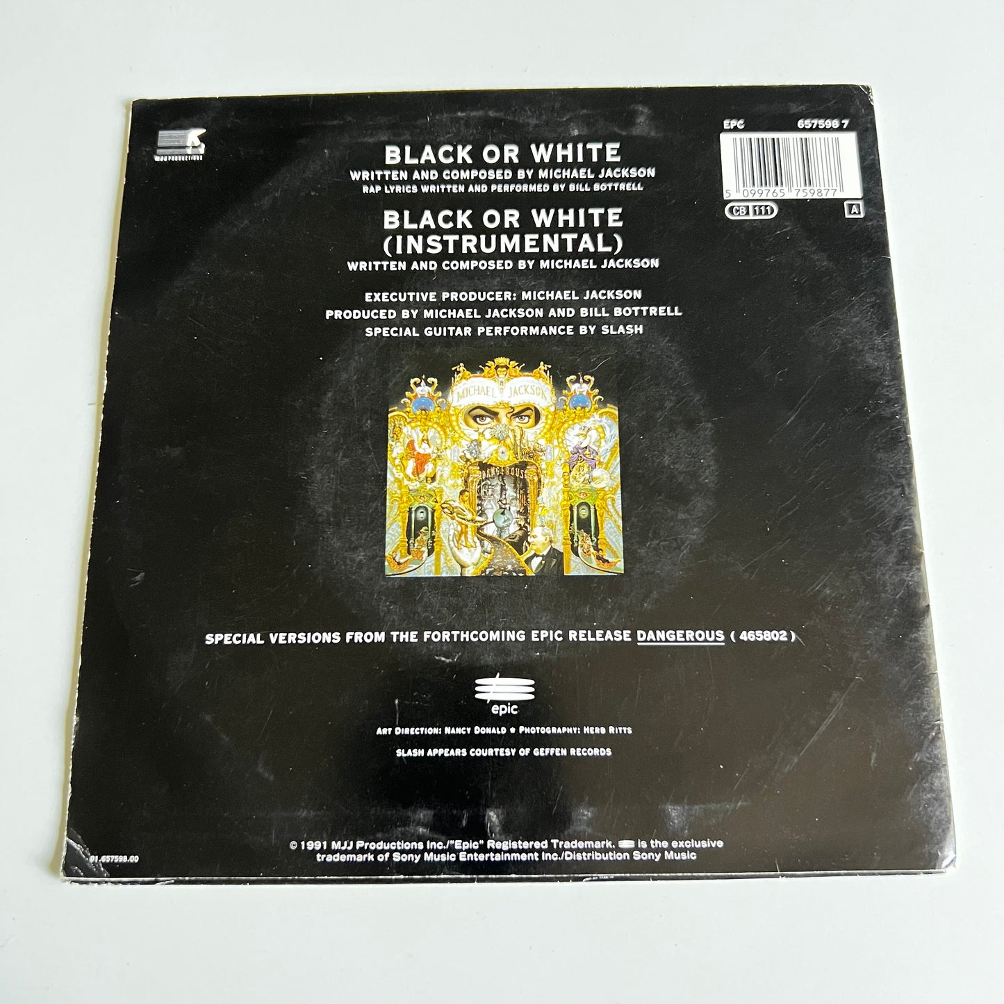 Michael Jackson - Black Or White - Single 1991