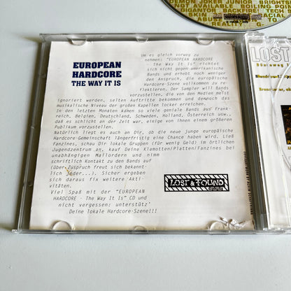 CD - Compilation - European Hardcore - The Way It Is 1996