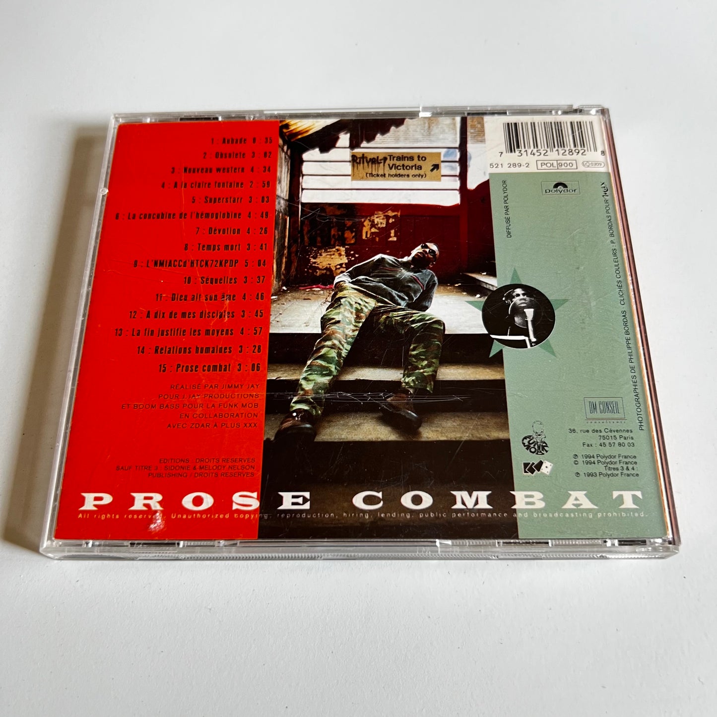 CD - MC Solaar - Prose Combat - 1994