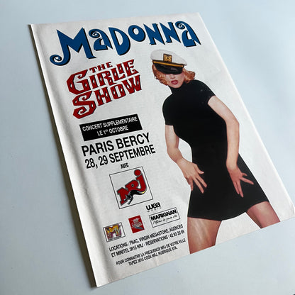 Affiche Originale Concert Madonna 1993 - Page de Magazine 30x23cm