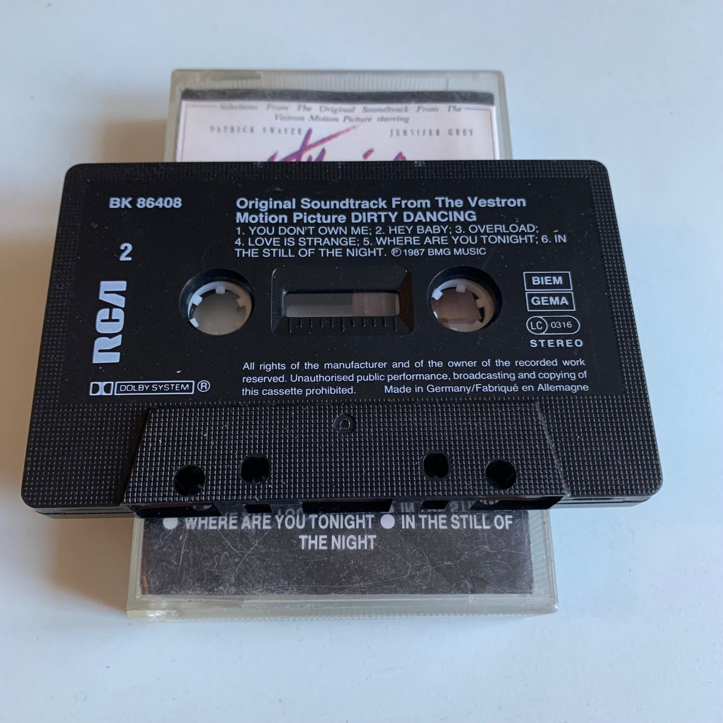 Dirty Dancing (Original Soundtrack From The Vestron Motion Picture) - 1987 Occasion