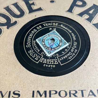 Disque Pathé - Souvenirs De Venise / Flora - Florette - 25cm