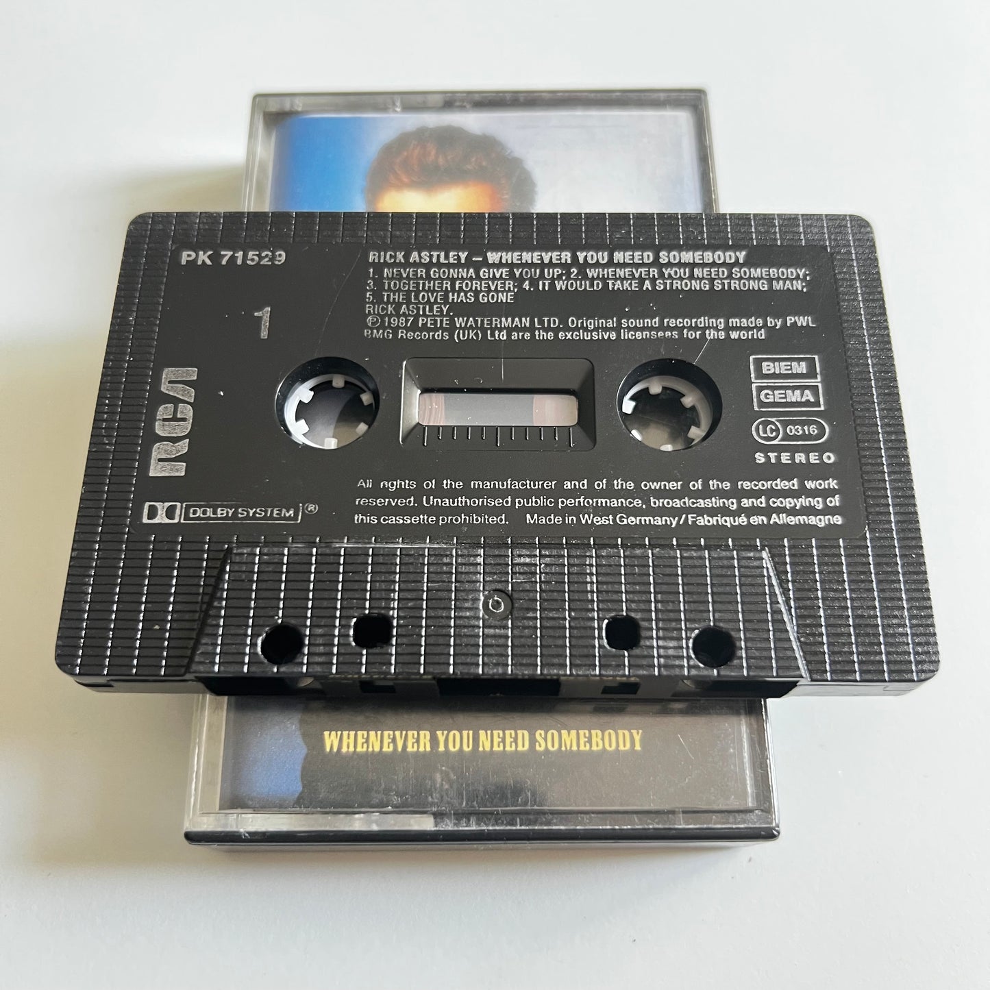Rick Astley - Whenever You Need Somebody - 1987