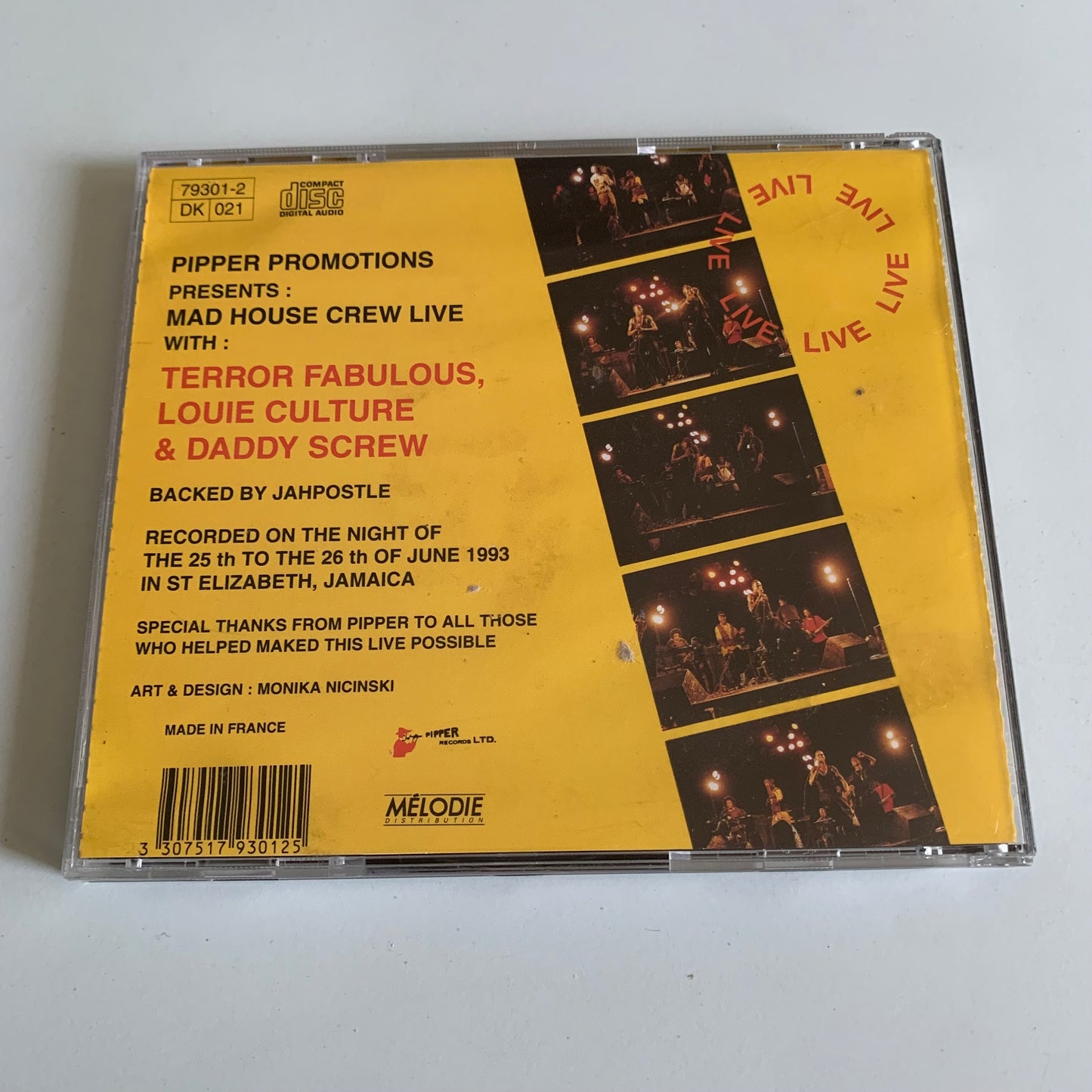 CD - Terror Fabulous - Pipper Promotions Presents Mad House Crew Live - Occasion