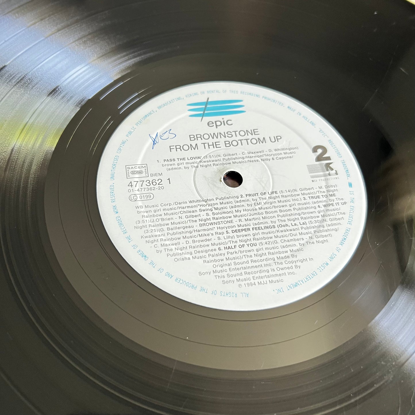 Brownstone - From The Bottom Up - LP 1994