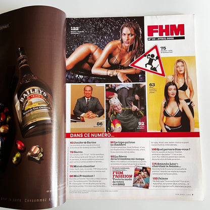 Magazine FHM - Jenifer et Carine Star Academy - Nº33 Avril 2002