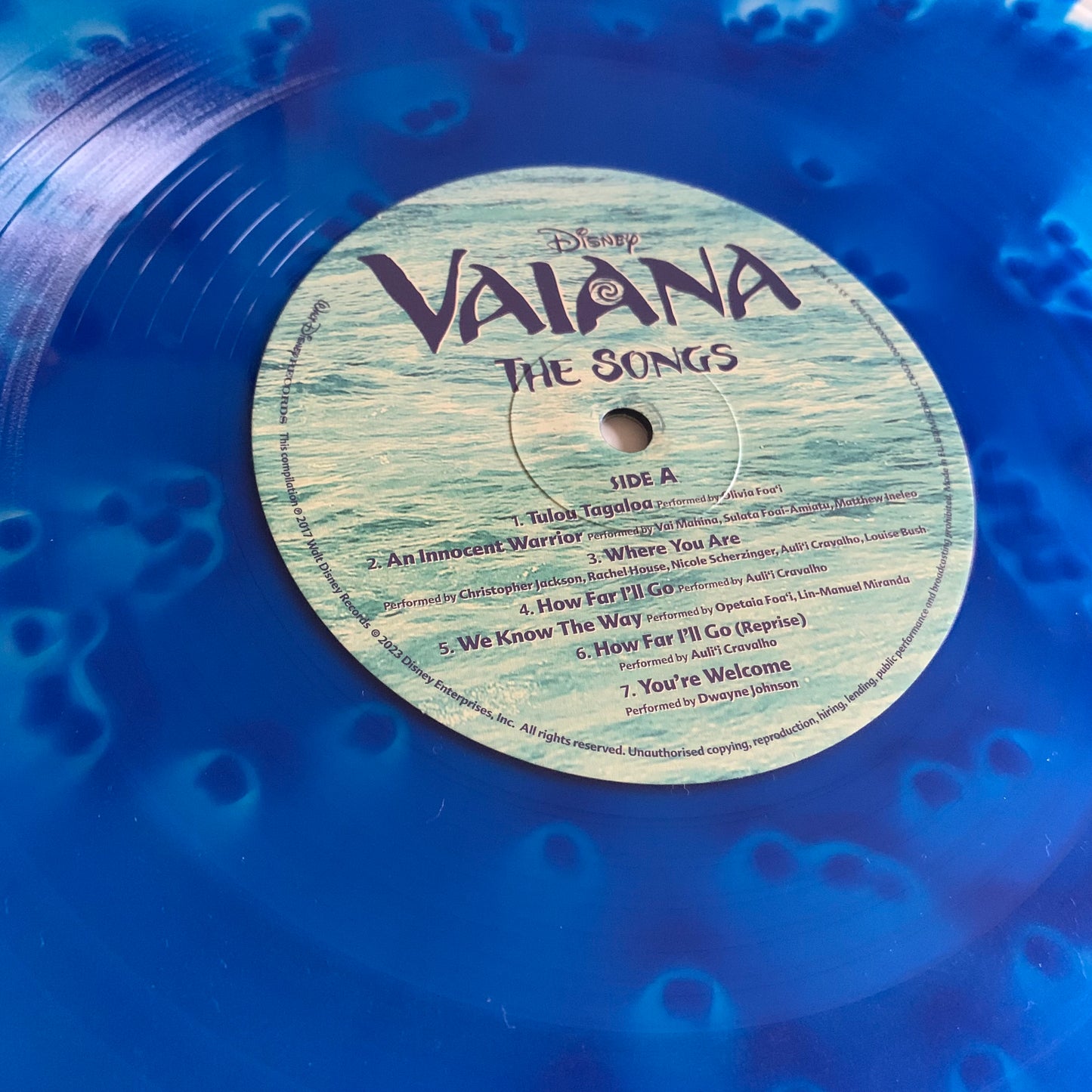Vaiana The Songs - Disney Bande Originale du Film - LP Ocean Blue 2023