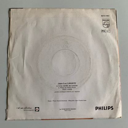 Jean-Luc Lahaye - Femme Que J'aime - Single 1982 Occasion