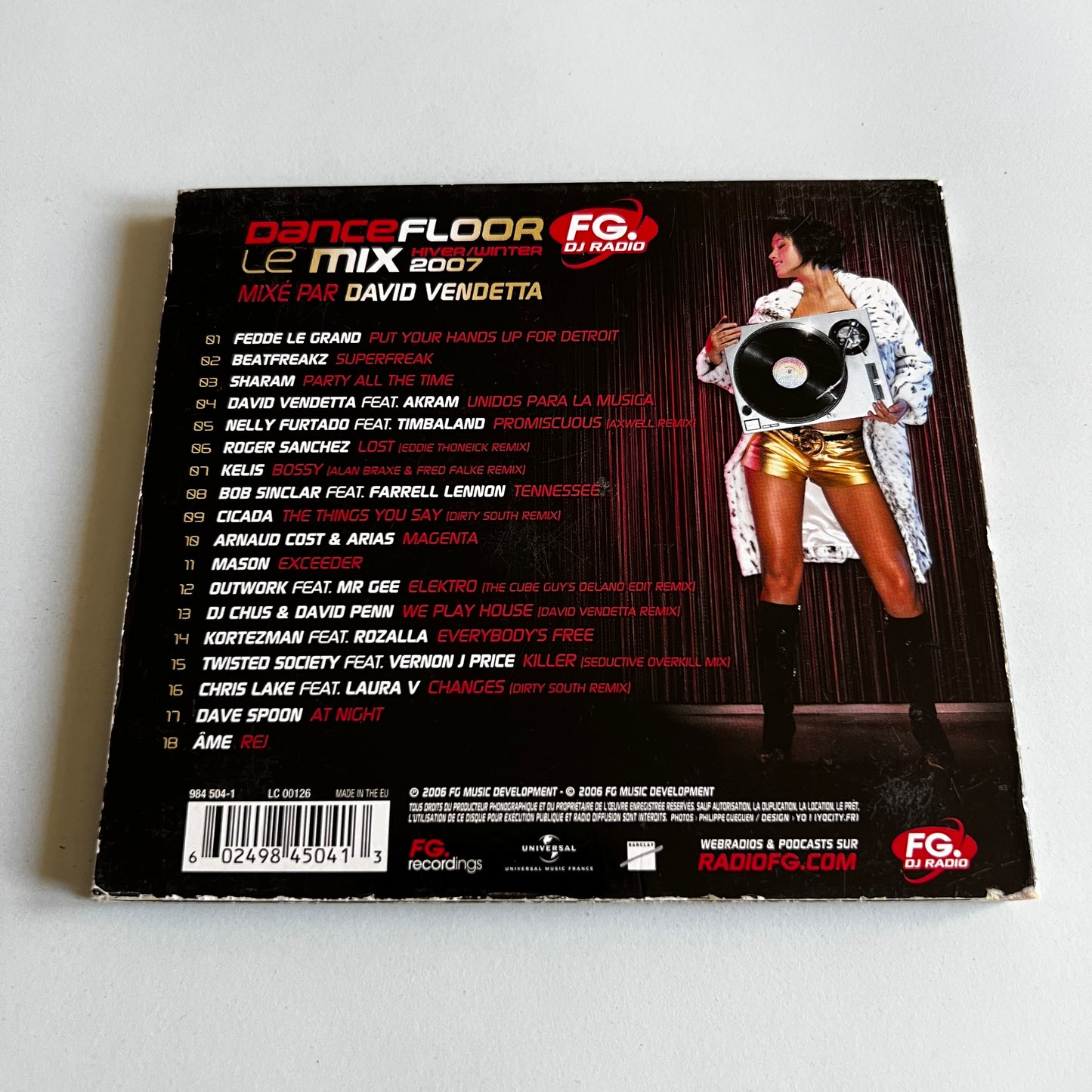 CD - David Vendetta - Dancefloor FG. DJ Radio Le Mix Hiver/Winter 2007