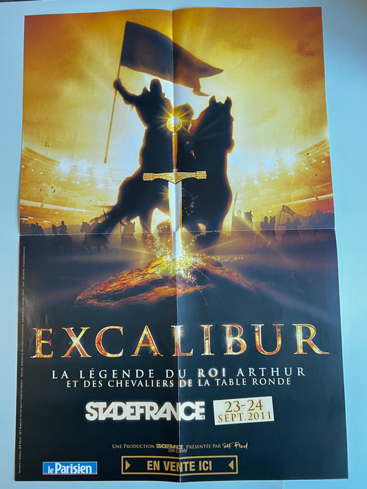 Affiche Poster Original Spectacle Excalibur La Légende du Roi Arthur 2011 - 60x40cm