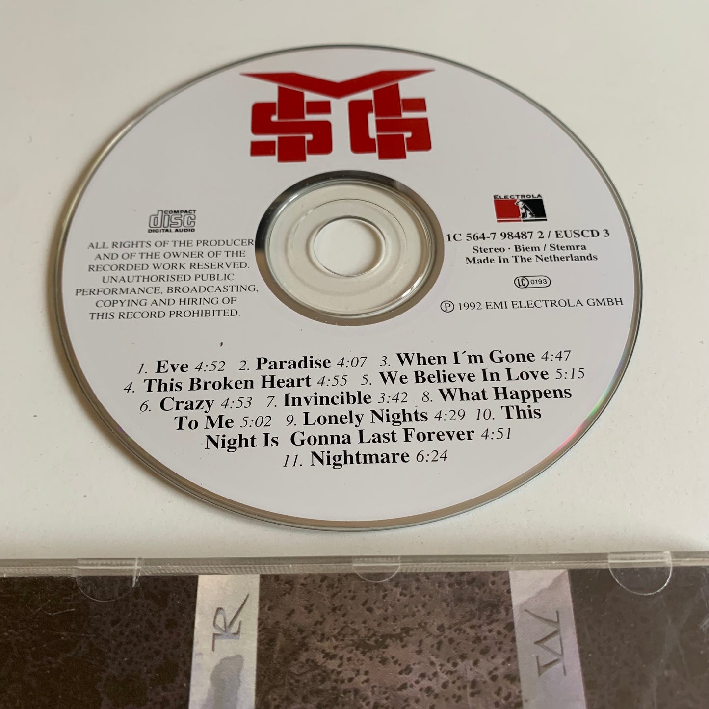 CD - McAuley Schenker Group - MSG - 1992