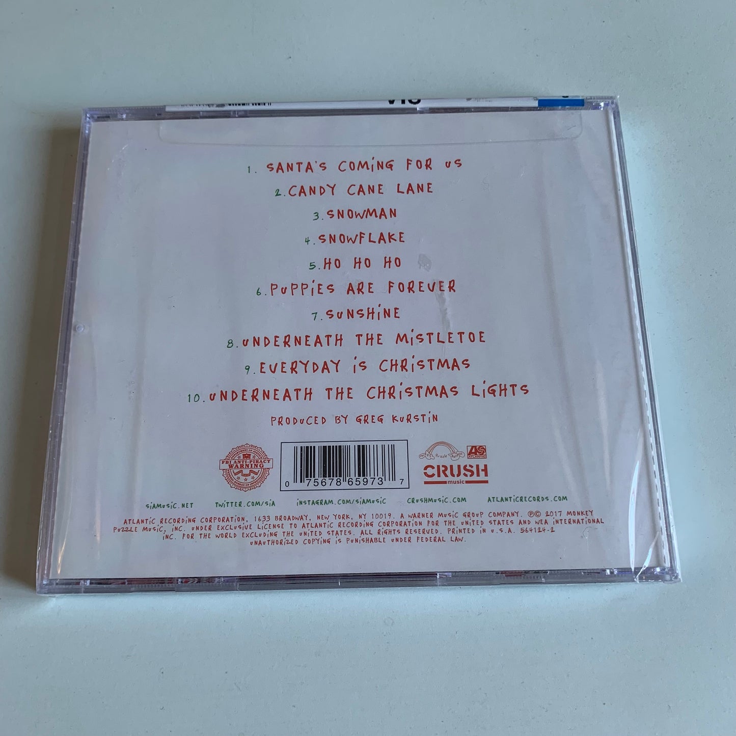 CD - Sia - Everyday Is Christmas - 2017 Neuf sous Blister