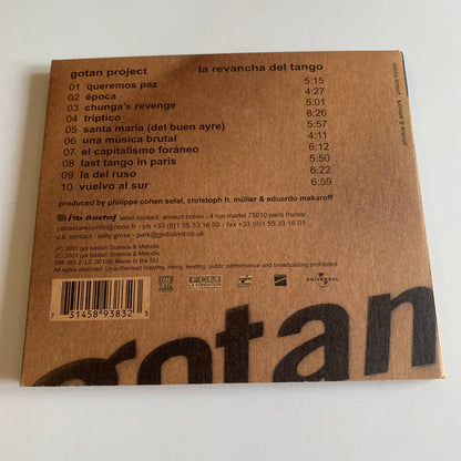 CD - Gotan Project - La Revancha Del Tango - 2001 Occasion