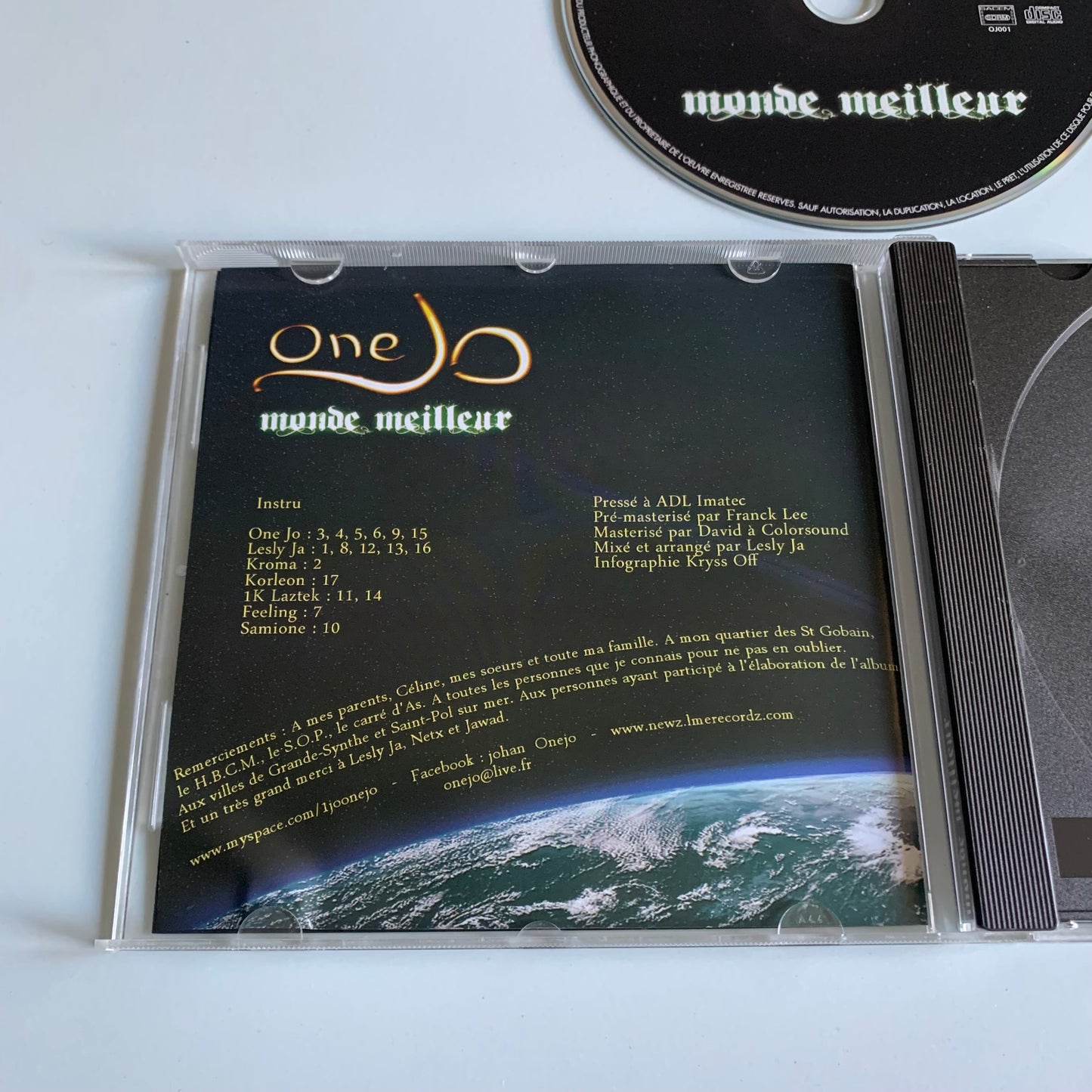 CD - One Jo - Monde Meilleur - 2009