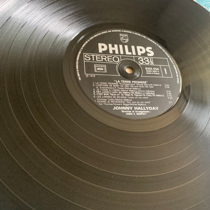 Johnny Hallyday - La Terre Promise - LP 1975 Occasion