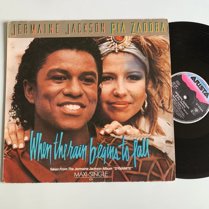 Jermaine Jackson - Pia Zadora - When The Rain Begins To Fall - Single 1984