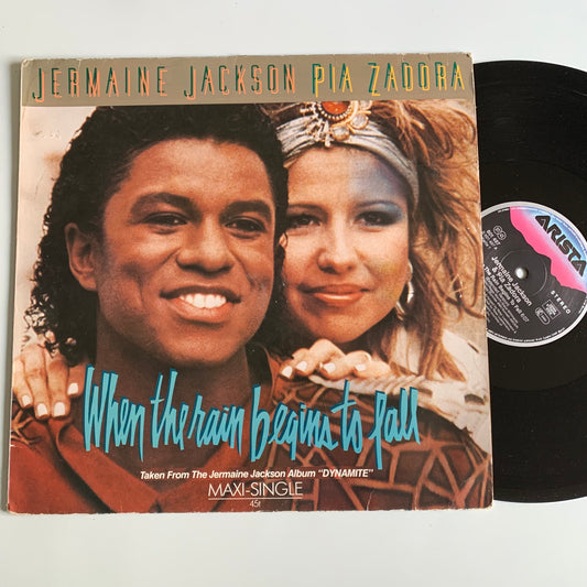Jermaine Jackson - Pia Zadora - When The Rain Begins To Fall - Single 1984