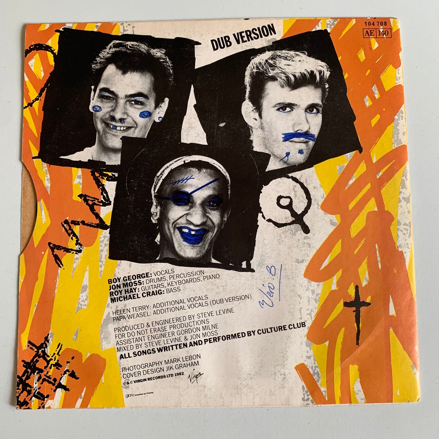 Culture Club - Do You Really Want To Hurt Me - 1982 Occasion