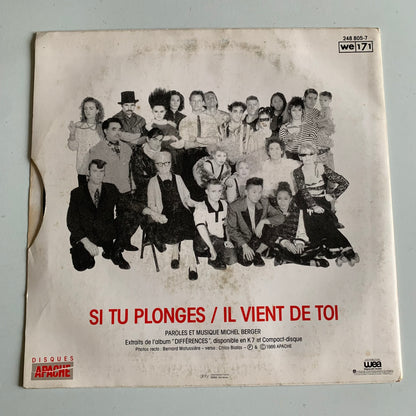Michel Berger - Si Tu Plonges - Single 1986 Occasion