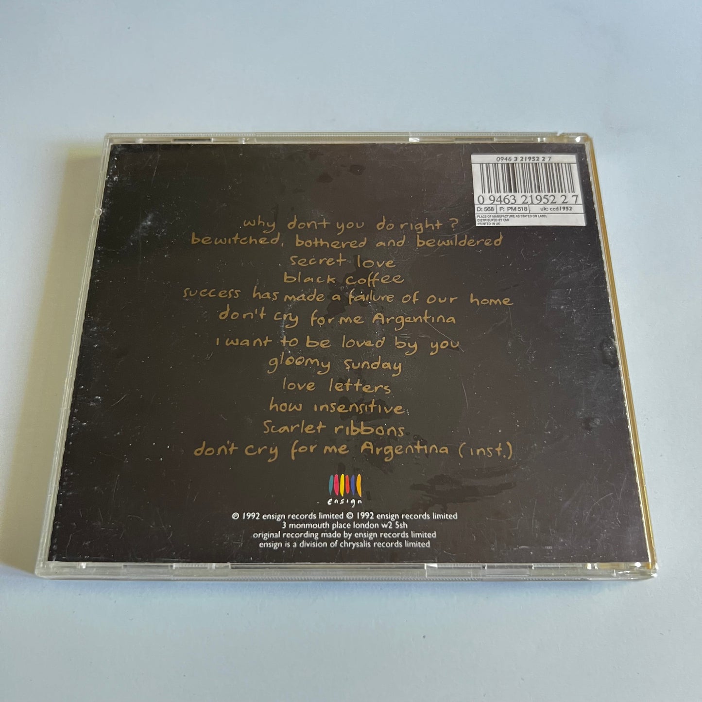 CD - Sinéad O'Connor - Am I Not Your Girl? - 1992