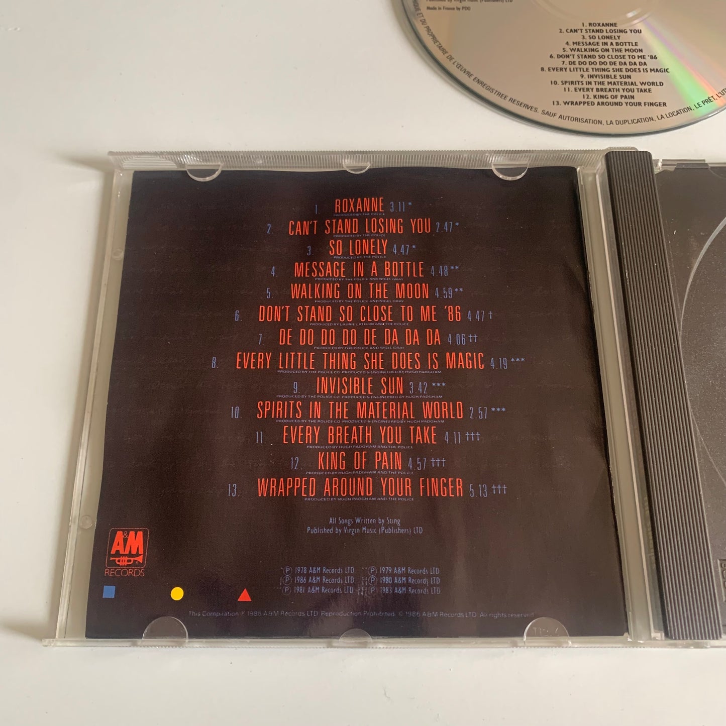 CD - The Police - Every Breath You Take - The Singles - Occasion