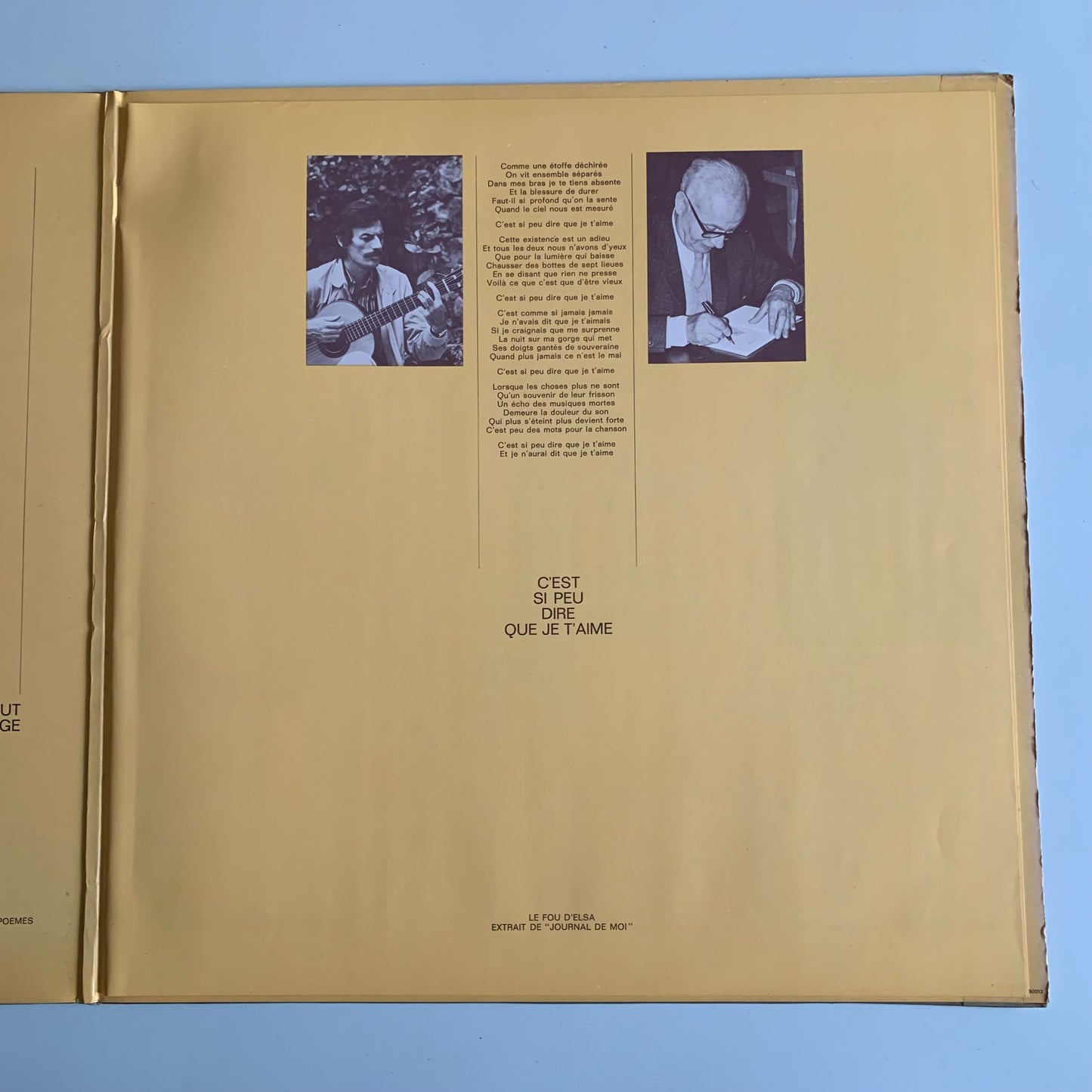 Jean Ferrat - Ferrat Chante Aragon - LP 1974
