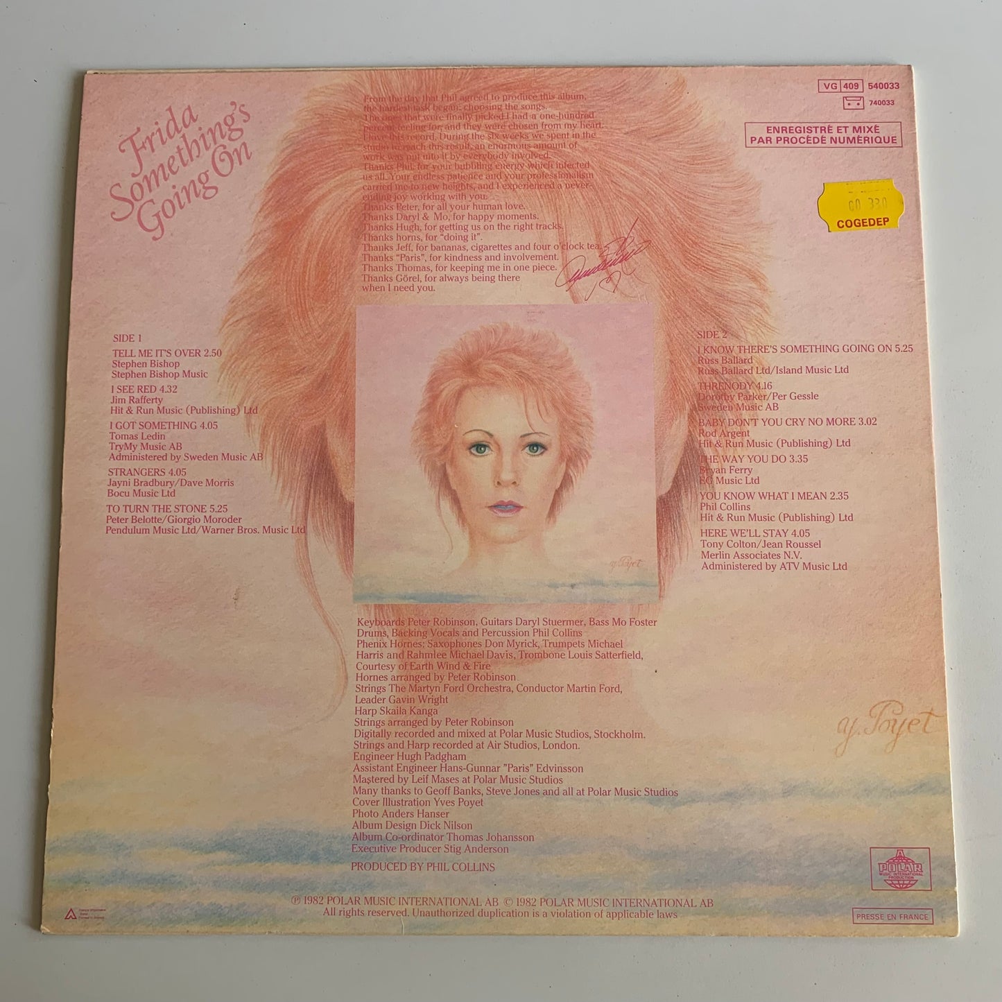 Frida - Something's Going On - LP 1982 Occasion