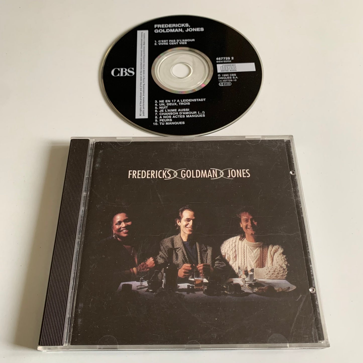 CD - Jean Jacques Goldman - Fredericks Goldman Jones - 1990 Occasion