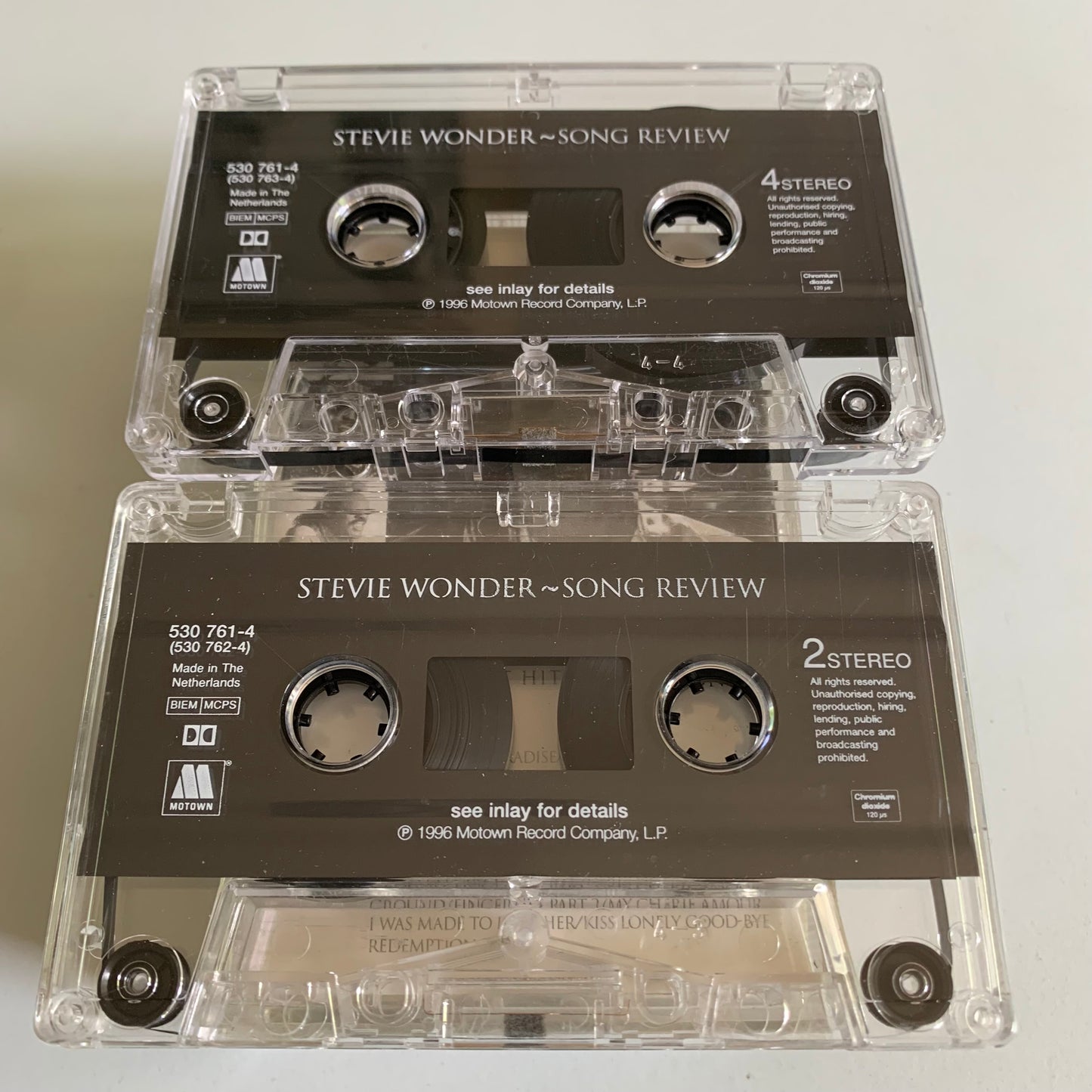 Stevie Wonder - Song Review / A Greatest Hits Collection - 1996 Occasion