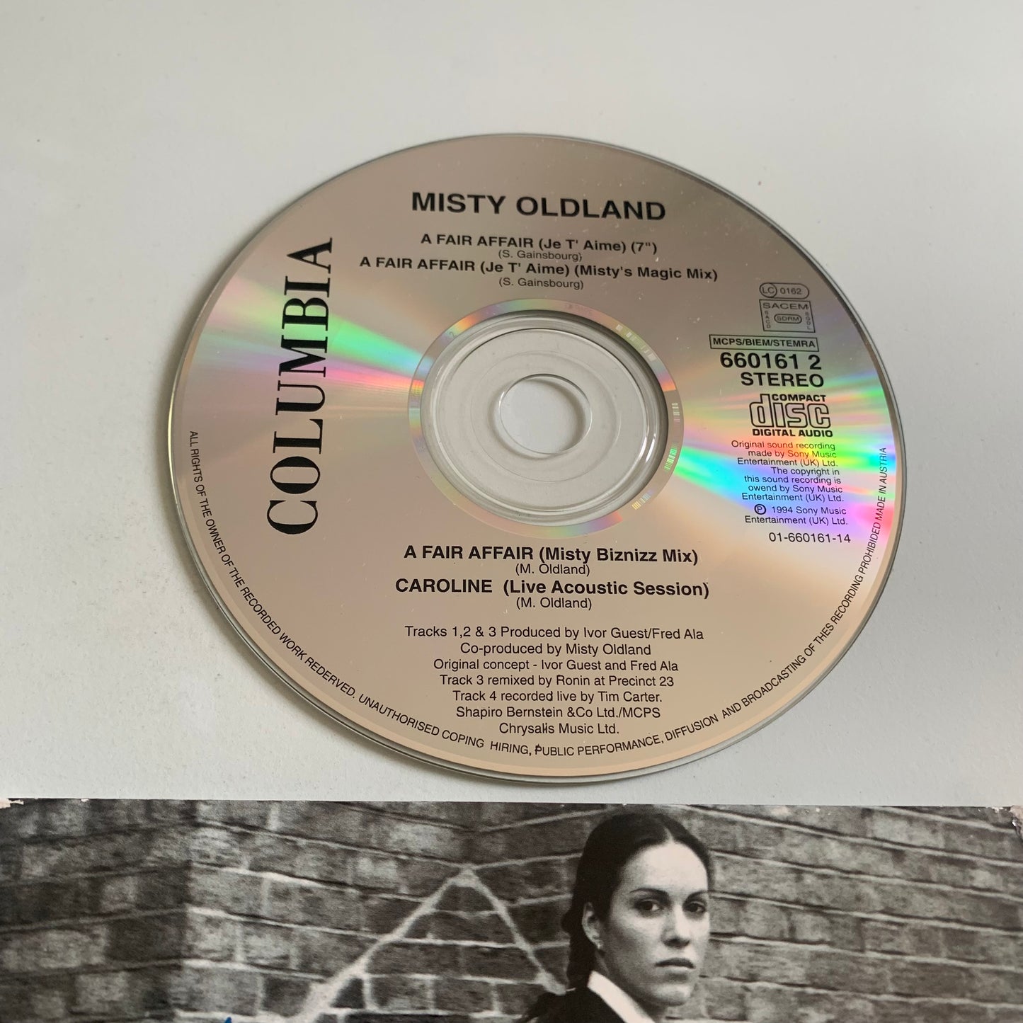 CD - Misty Oldland - A Fair Affair (Je T'aime - Maxi Single 1994 Occasion