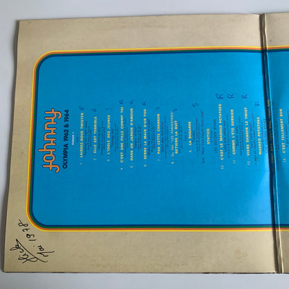 Johnny Hallyday - Olympia 1962 et 1964 - Double LP 1976 Occasion