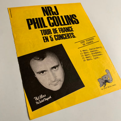 Affiche Originale Phil Collins - Tour de France 1985 - Page de Magazine 30x23cm