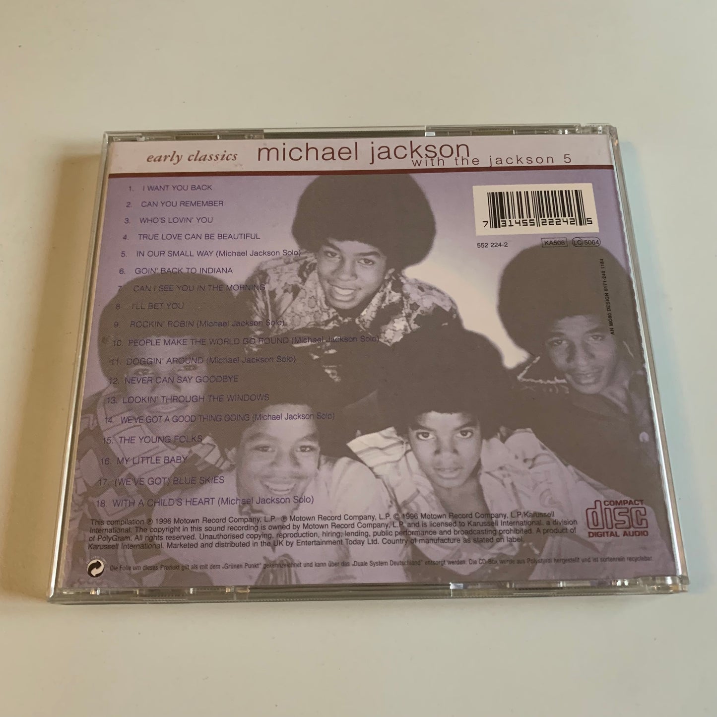 Michael Jackson - Jackson 5 - Early Classics - 1996 Occasion