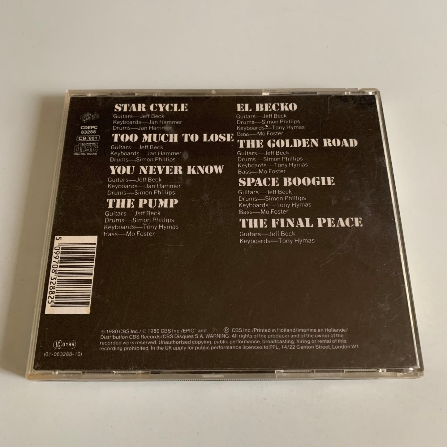 Jeff Beck - There And Back - 1987 Occasion